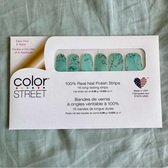 *Retired* Color Street: Mojave Turquoise | Southwestern Blue Stone Marble Frost - Picture 3 of 16